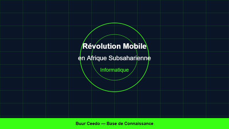 La Révolution Mobile en Afrique Subsahar